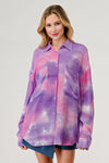 Tie Dye Button Down Top