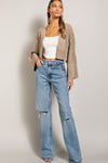 Eyelet Knit Cardigan - 3 Colors