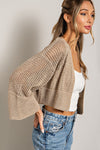 Eyelet Knit Cardigan - 3 Colors