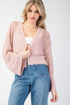 Eyelet Knit Cardigan - 3 Colors