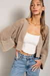 Eyelet Knit Cardigan - 3 Colors