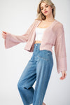 Eyelet Knit Cardigan - 3 Colors