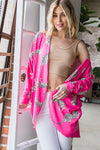 Dolman Long Sleeve Animal Open Cardigan