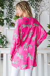 Dolman Long Sleeve Animal Open Cardigan