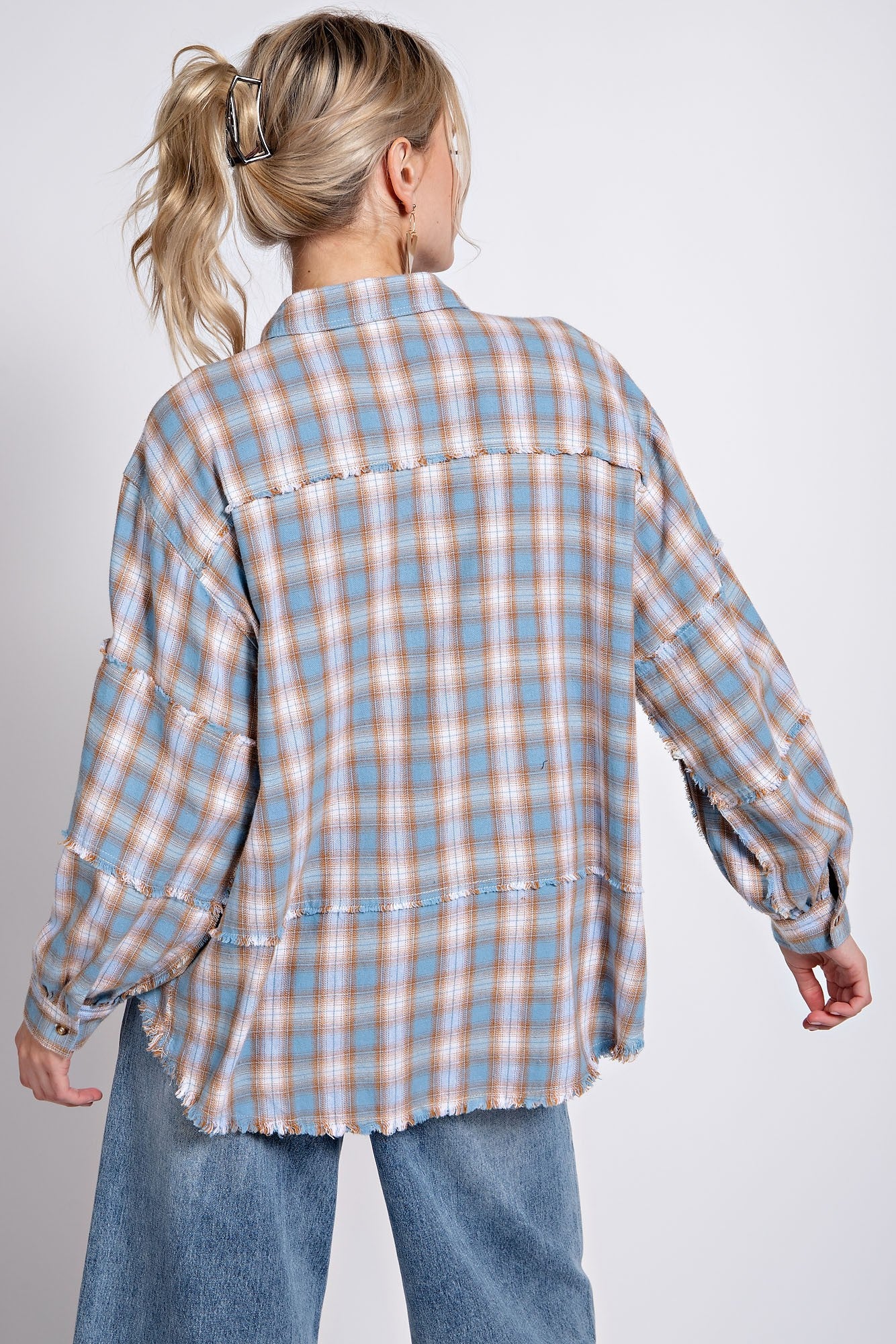 Plaid Printed Button Down Shirt