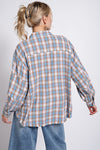 Plaid Printed Button Down Shirt