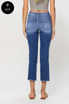 Vervet Melissa Mid Rise Crop Straight Jeans - Curvy Size