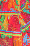 SALE Printed Woven Maxi Dress w/V neckline