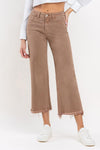 Vervet High Rise Crop Wide Leg Jeans