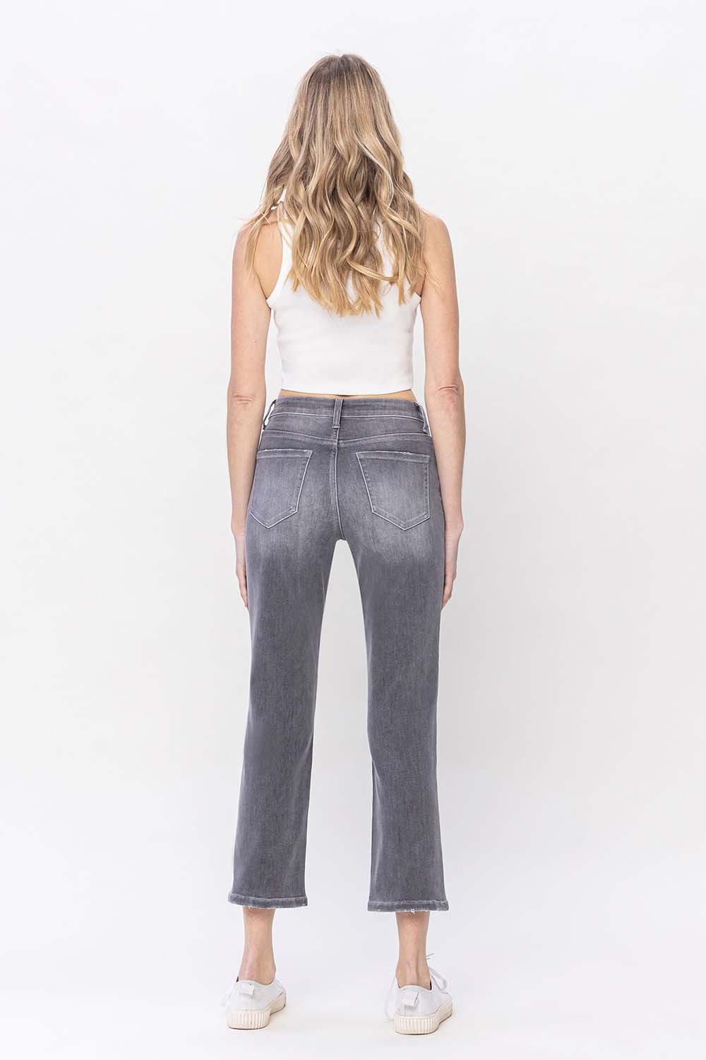 Vervet High Rise Crops Straight