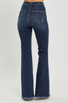 SALE Risen High Rise Vintage Frayed Hem Flare Jeans