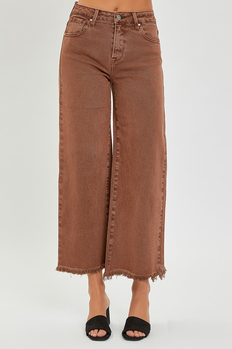 Risen High Rise Crop Wide Leg Pants