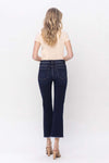 Vervet High Rise Step w/raw Hem Crop Flare Jean