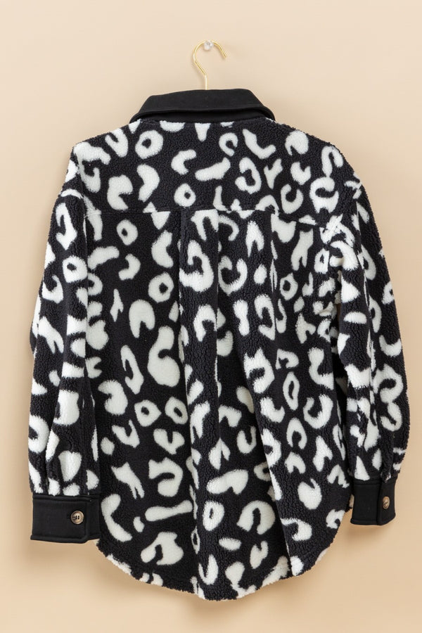 Leopard Fleece Jacket