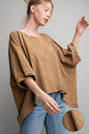 Mineral Washed Loose Fit Top
