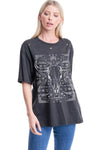 Bandana Vintage Long Horn Graphic Tee