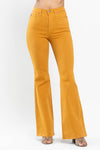 SALE Judy Blue HW Tummy Control Marigold Dyed Flare