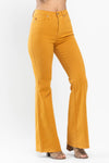 SALE Judy Blue HW Tummy Control Marigold Dyed Flare - Curvy Size