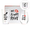 Mr. Right and Mrs. Always Right - Wine & Beer Glass Combo
