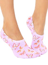 Living Royal No-Show Liner Socks - Butterfly Print - Pink