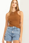 Stay Easy Ribbed Sweater Tank Top - 4 Colors