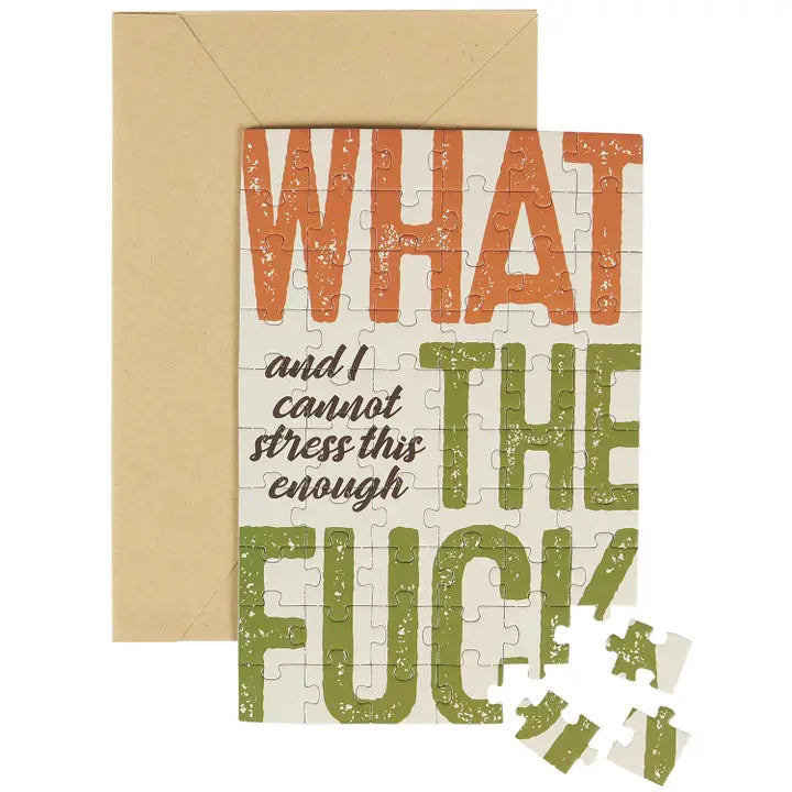 Cannot Stress Puzzle Card