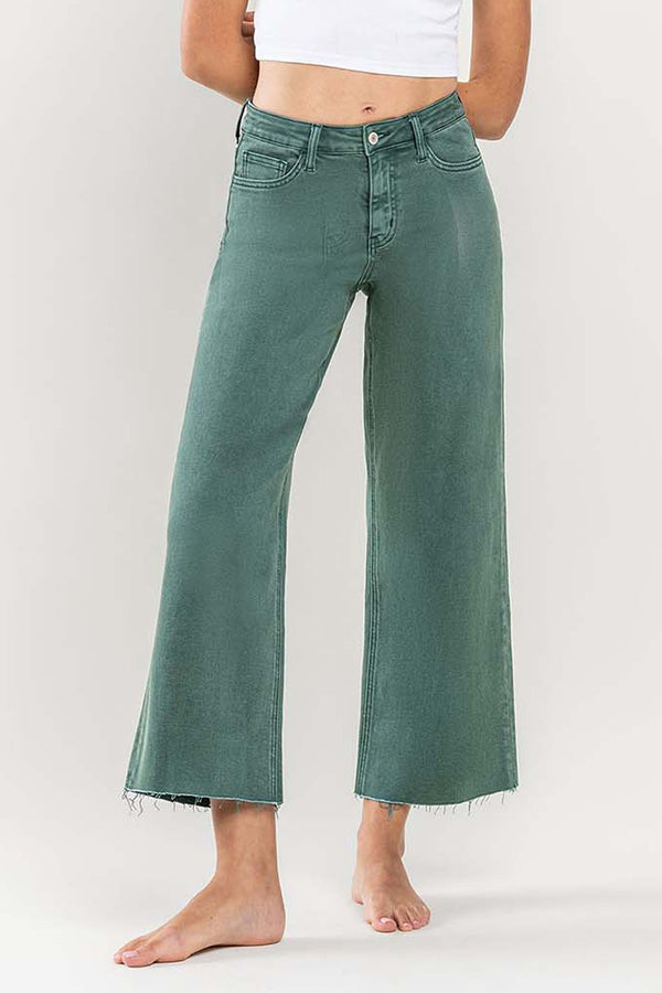 SALE Vervet High Rise Crop Wide Leg Jeans