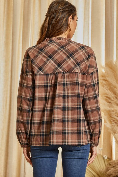 Button Up Embroidery Top