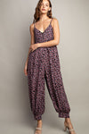 EESOME Printed Sleeveless Jumpsuit