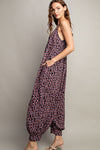 EESOME Printed Sleeveless Jumpsuit
