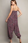 EESOME Printed Sleeveless Jumpsuit