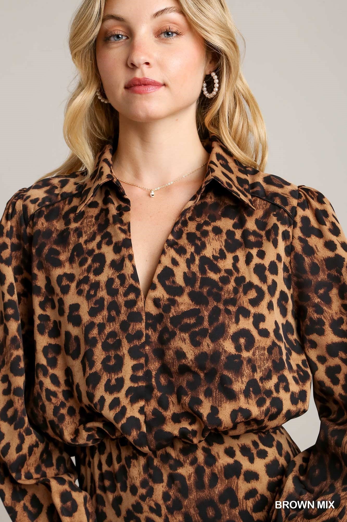 Animal Print Midi Dress with Side Zipper