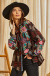 Button Up Embroidery Top