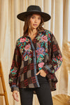 Button Up Embroidery Top