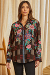 Button Up Embroidery Top