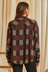 Button Up Embroidery Top