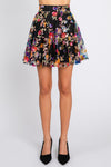 Mesh Sequin Skirt