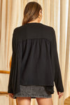 Embroidery Mix Media Top