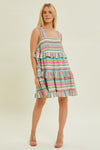 SALE Striped Tiered Dress