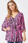 XMAS JULY Print Wrinkle Free Top - Curvy Size