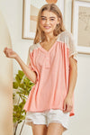 Andree by Unit Cute Knit Top with Crochet - Curvy Size