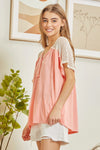 Andree by Unit Cute Knit Top with Crochet - Curvy Size