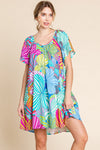 Jodifl Multicolor Print Pockets Dress