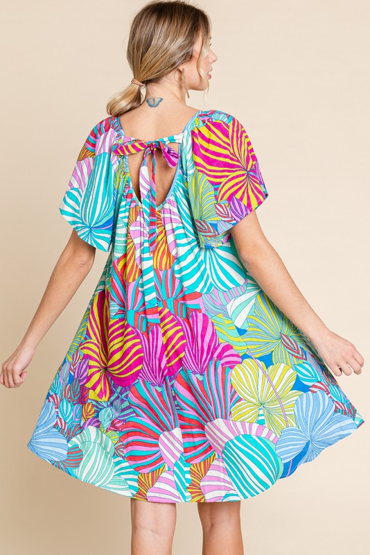 Jodifl Multicolor Print Pockets Dress