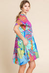Jodifl Multicolor Print Pockets Dress