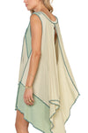 POL V-neck assymetrical Hem Dress - 2 Colors