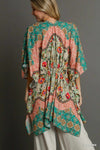 SALE Umgee Mixed Print Open Front Kimono