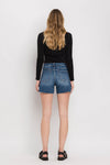 Vervet High Rise Patched Button Fly Shorts