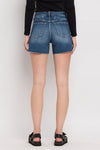 Vervet High Rise Patched Button Fly Shorts
