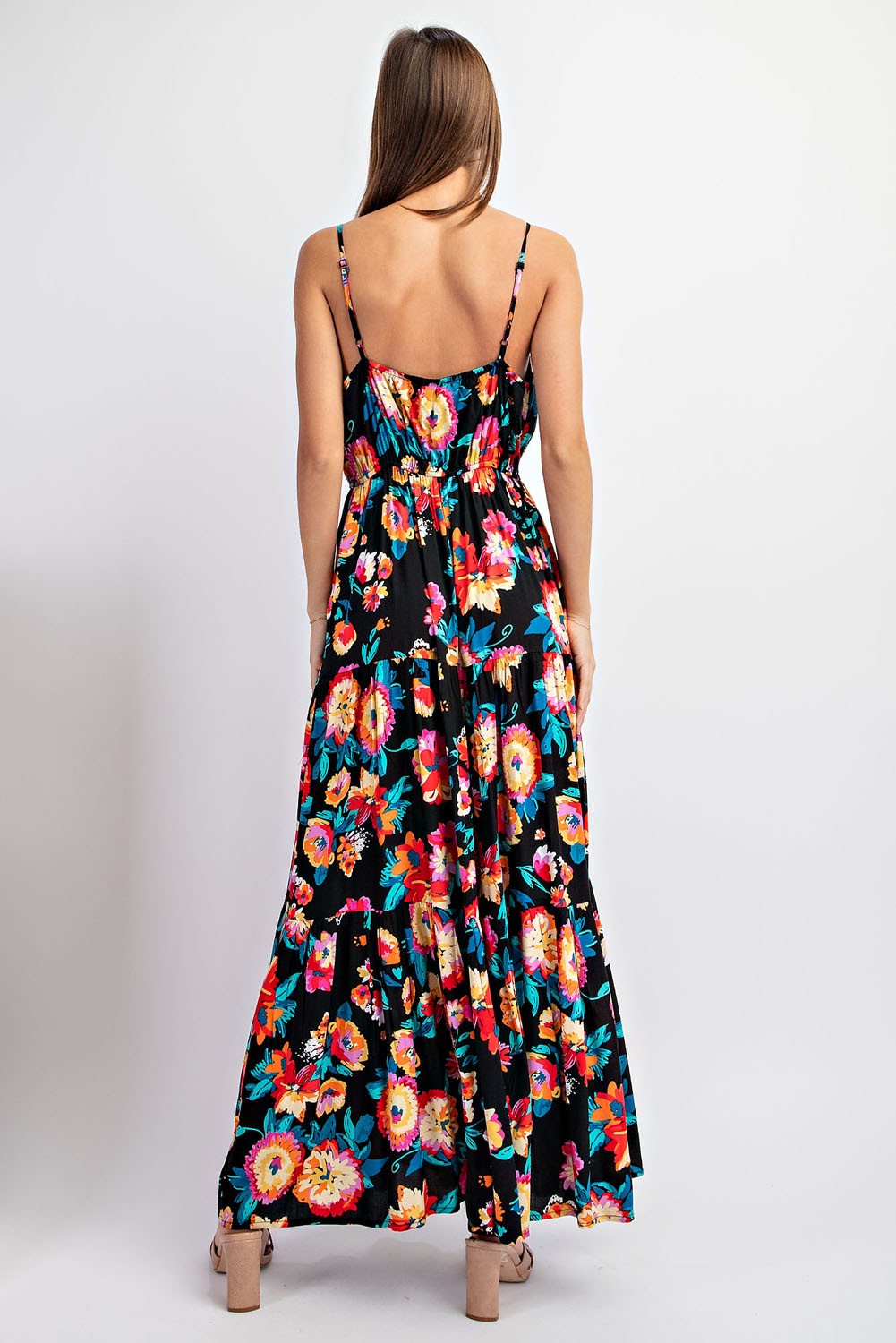 SALE Floral Print Sleeveless maxi Dress